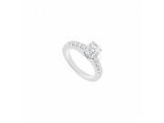 Fine Jewelry Vault UBJS358AW14DRS5.5 14K White Gold Diamond Engagement Ring 1.00 CT Size 5.5