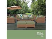 TKC Laguna 8 Piece Outdoor Wicker Patio Furniture Set