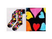 Giftcraft 410378 Womens Knee High Sock Multi Color Lonely Hearts Club Design Pack of 3
