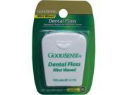Good Sense Waxed Mint Dental Floss 100 Yards Case of 36