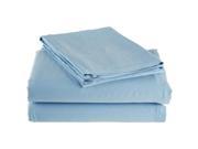 Rayon from Bamboo 300 Thread Count Solid Sheet Set Full Light Blue
