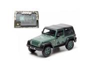 Greenlight 86043 2012 Jeep Wrangler U.S. Army Hard Top Dark Green with Display Showcase 1 43 Diecast Model