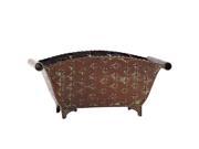 Nearly Natural 542 Regal Rectangle Planter Brown