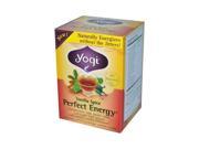 Yogi 0524496 Vanilla Spice Perfect Energy Herbal Tea 16 Bags Case of 6