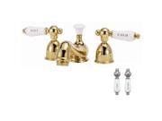 World Imports 289857 Bradsford 2 Handle Minispread Lavatory Faucet with Hot and Cold Porcelain Lever Handles Satin Nickel