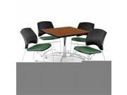 OFM PKG BRK 014 0048 Breakroom Package Featuring 36 in. Square Multi Purpose Table with Four Star Stack Chairs