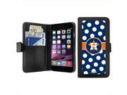 Coveroo Houston Astros Polka Dots Design on iPhone 6 Wallet Case