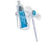 InterDesign 22100 Clear Toothbrush Center with Suction Cup