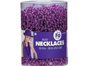 Amscan 395801.14 Bead Necklaces Purple Pack of 200