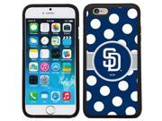 Coveroo 875 6736 BK FBC San Diego Padres Polka Dots Design on iPhone 6 6s Guardian Case