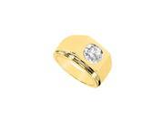 Fine Jewelry Vault UBM12650SY14D Mens Diamond Ring 14K Yellow Gold 0.50 CT Diamonds