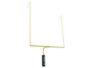 First Team All Star HSC SY Galvanized Steel Aluminum 4.5 in. Safety Yellow High School Football Goalpost Purple