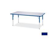 RAINBOW ACCENTS 6403JCA003 KYDZ ACTIVITY TABLE RECTANGLE 24 in. x 48 in. 24 in. 31 in. HT GRAY BLUE