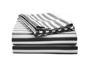 Cotton Rich 600 Thread Count Cabana Sheet Set Full Black