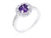 Icon Bijoux R08347R C20 10 Purple Halo Engagement Ring Size 10