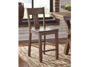 Ashley D463 124 Signature Design Casegoods Walnord Barstool 2 Pack Rustic Brown