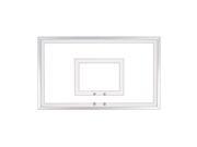 First Team FT216 Tempered Glass 36 x 54 in. Tempered Glass Backboard Grey