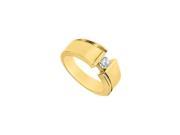 Fine Jewelry Vault UBM331Y14D Mens Diamond Ring 14K Yellow Gold 0.25 CT Diamonds