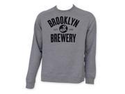 Tees Brooklyn Brewery Mens Crew Neck Sweatshirt Grey Small