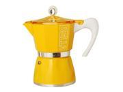 European Gift Houseware 10 5803 Sunset Yellow 3 Cup Aluminum Stovetop Maker