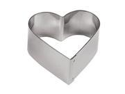Paderno World Cuisine 47425 32 x6 Heart Shaped S S Pastry Rings 2 5 8 L 2.5 x W 2.5 x H 1.125
