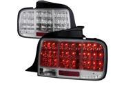 Spec D Tuning LT MST05CLED SQ TM 05 09 Ford Mustang Sequential LED Tail Light for 05 to 09 Ford Mustang Chrome 10 x 13 x 21 in.