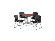 OFM PKG BRK 093 0010 Breakroom Package Featuring 36 in. Round Multi Purpose Table with Four 315 Plastic Chairs