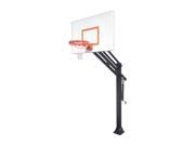 First Team Force Extreme Steel In Ground Adjustable Basketball System Kelly Green