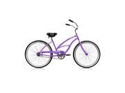 Micargi PANTERA F PP 26 in. Pantera Womens Beach Cruiser Bicycle Purple