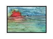 Carolines Treasures 8984MAT Abstract Sunset on the Water Indoor or Outdoor Mat 18 x 27 in.