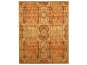 EORC T63GD 4 x 6 ft. Classic Gold Hand Tufted Wool Piazza Rug