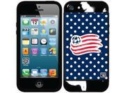 Coveroo New England Revolution Polka Dots Design on iPhone 5S and 5 New Guardian Case