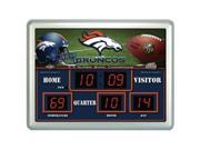 Denver Broncos Clock 14 x19 Scoreboard