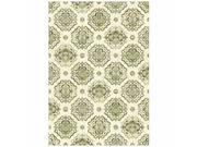 DynamicRugs HE24894746141 89474 Heritage Collection 2 x 3.5 in.Rectangle Rug Ivory Green