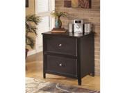 Ashley H371 42 Carlyle Lateral File Cabinet Almost Black
