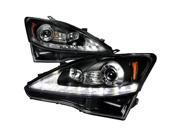 Spec D Tuning 2LHP IS25006JM TM LED Projector Headlight for 06 to 09 Lexus IS250 Black 12 x 24 x 28 in.