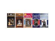 CandICollectables SPURS5TS NBA San Antonio Spurs 5 Different Licensed Trading Card Team Sets