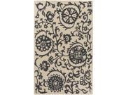 Artistic Weavers RDS2312 58 Rhodes Maggie Rectangle Hand Tufted Area Rug Charcoal Grey Off White 5 x 8 ft.