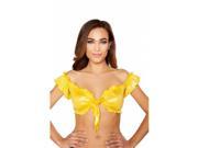 Roma Costume T3320 Yellow O S Shimmer Tie Top Yellow One Size