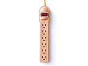 Bits LN001 Invisiplug General Use Surge Protector 6 Outlet 90 Joules