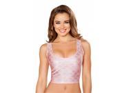 Roma Costume T3314 Pink S M Mermaid Cropped Top Pink Small Medium