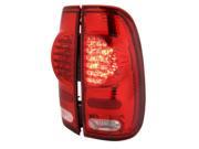 Spec D Tuning LT F15097RLED V2 RS LED Tail Lights for 97 to 03 Ford F150 Red 10 x 10 x 17 in.