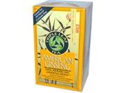 Triple Leaf Tea American Ginseng Caffeine Free Case of 6 20 Bags