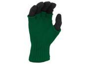Womens Fingerless Glove Combo Green Black