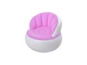 NorthLight Inflatable Indoor Outdoor Easigo Armchair White Pink 33.5 in.