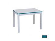 RAINBOW ACCENTS 57614JC005 RECTANGLE TABLE 14 in. HIGH TEAL