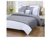 Impressions by Luxor Treasures EMMA 7PC KC GRWH Emma 7 Piece King California King Duvet Cover Set Grey White