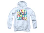 Trevco Popeye Color Block Youth Pull Over Hoodie White Medium