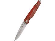 Mcusta Knives 53DR Gentelmans Liner Lock Knife Indian Rosewood 2.75 in.Sating