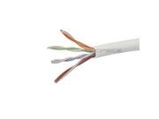 Monoprice 6180 1000FT 24AWG Cat5e 350MHz UTP Solid Plenum CMP Bulk Ethernet Bare Copper Cable White